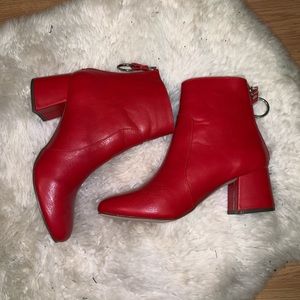 UO Harlow Red Ankle boots